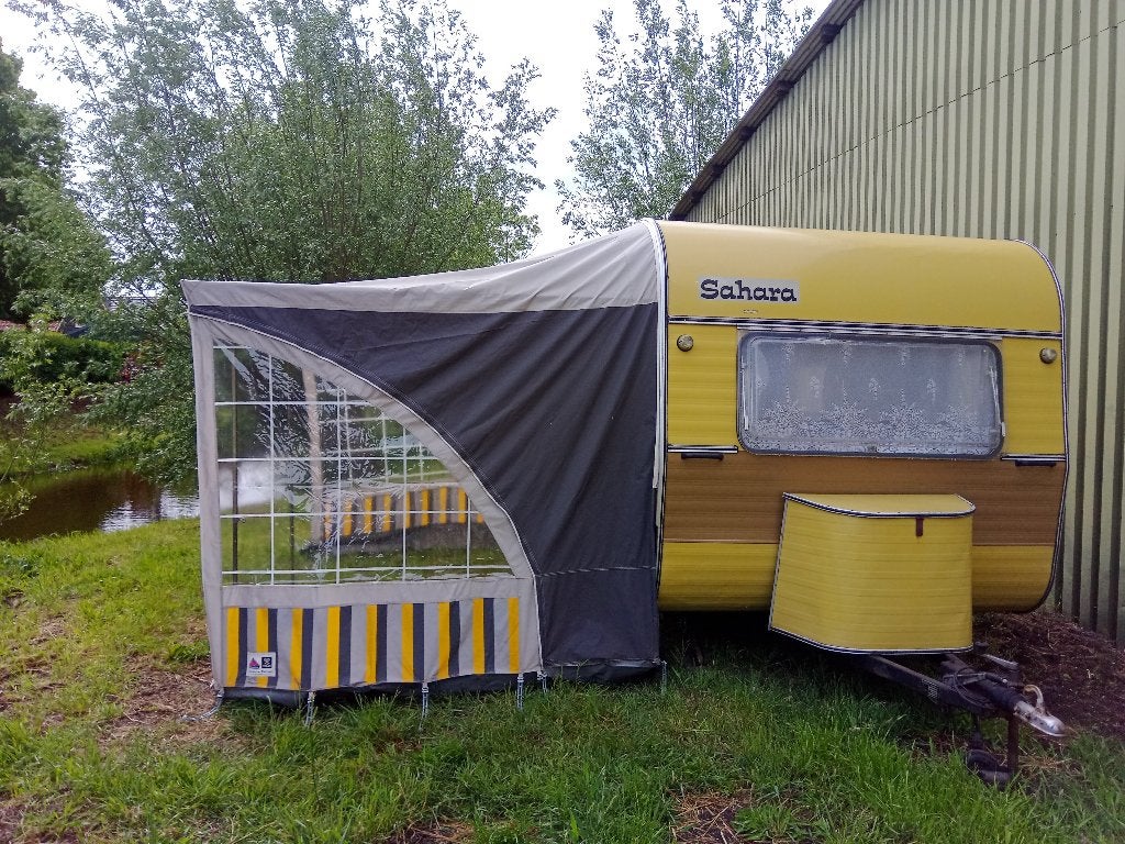 Vintage meibro Sahara 1969, opgeknapt met luifel en tent, Overige merken, Luifel, Treinzit, Tot en met 3