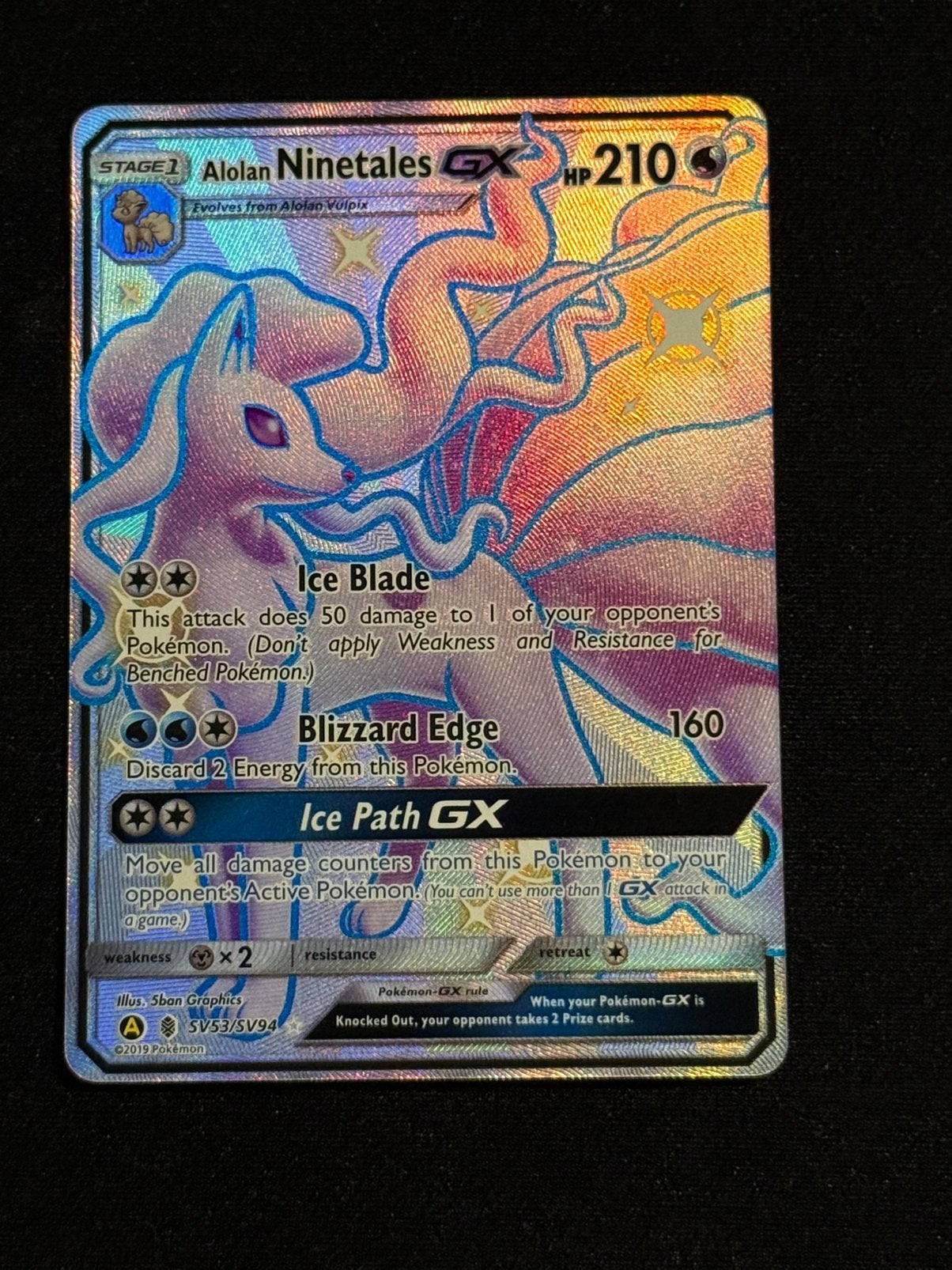 Ninetales GX SV53, Ophalen of Verzenden, Zo goed als nieuw, Losse kaart