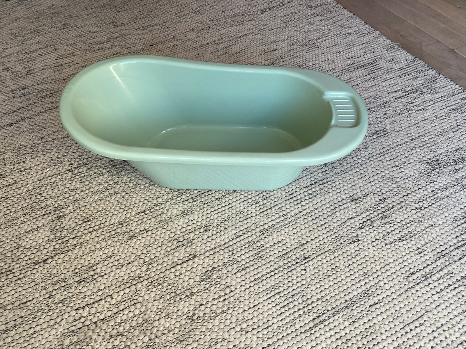 Babybadje lichtgroen met afvoerstop (Prenatal), Kinderen en Baby's, Badjes en Verzorging, Ophalen, Zo goed als nieuw, Badje, Prenatal