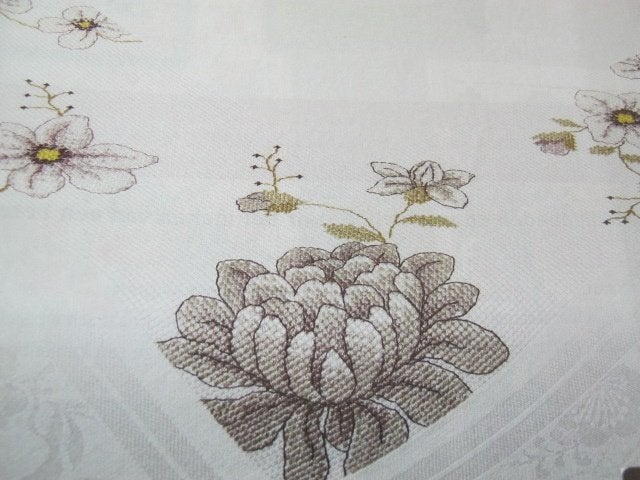 Borduurpatroon  Bloemen op kleed   nr 5822, Verzenden, Nieuw, Handborduren, Patroon