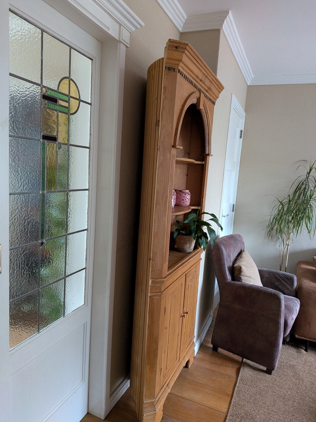 Unieke Antieke Grenen Hoekkast (ZeldzameBarrel-Back)
Prachti, Ophalen, Gebruikt, 25 tot 50 cm, Minder dan 150 cm