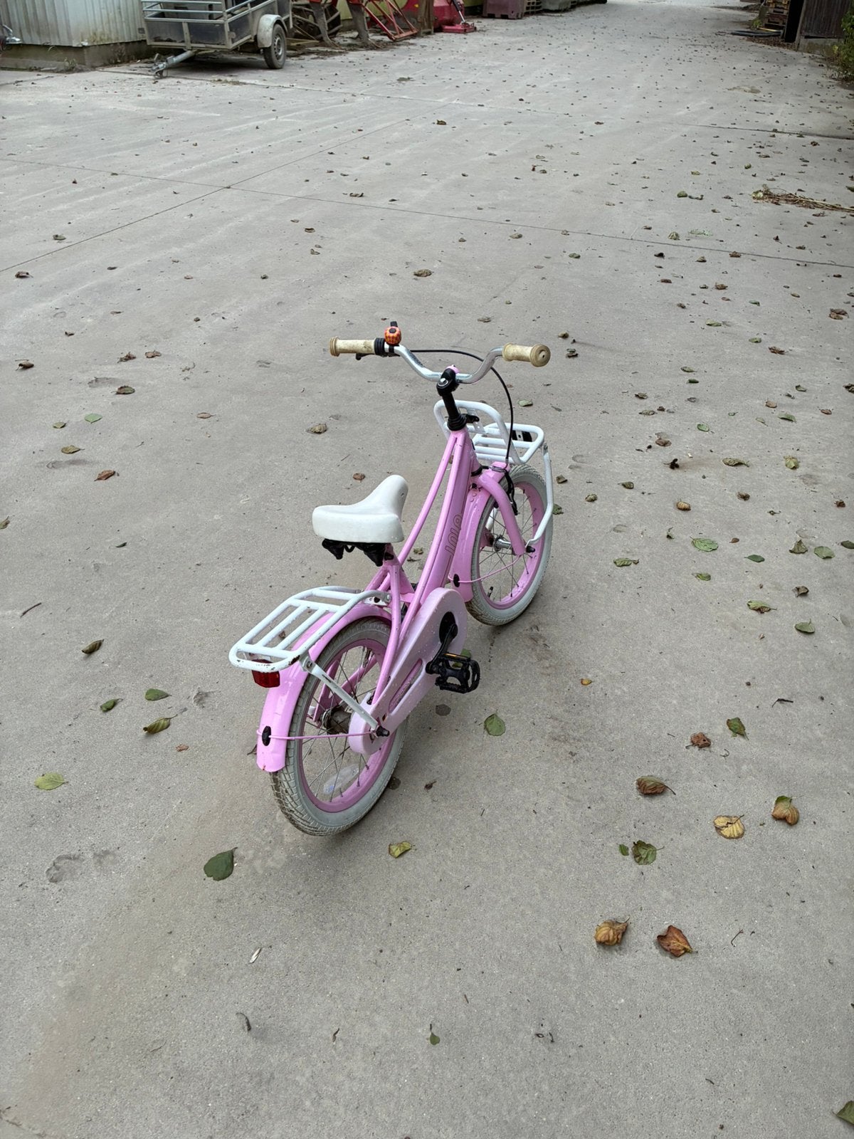Popal Lola 16 inch roze kinderfiets, Fietsen en Brommers, Fietsen | Kinderfietsjes, Ophalen of Verzenden, Zo goed als nieuw, Terugtraprem