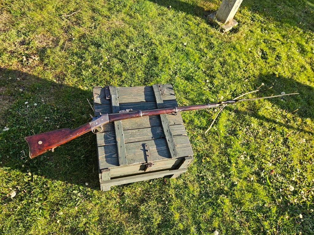 Antiek remington rollingblock 45-70/11.7x51r geweer, Antiek en Kunst, Ophalen of Verzenden