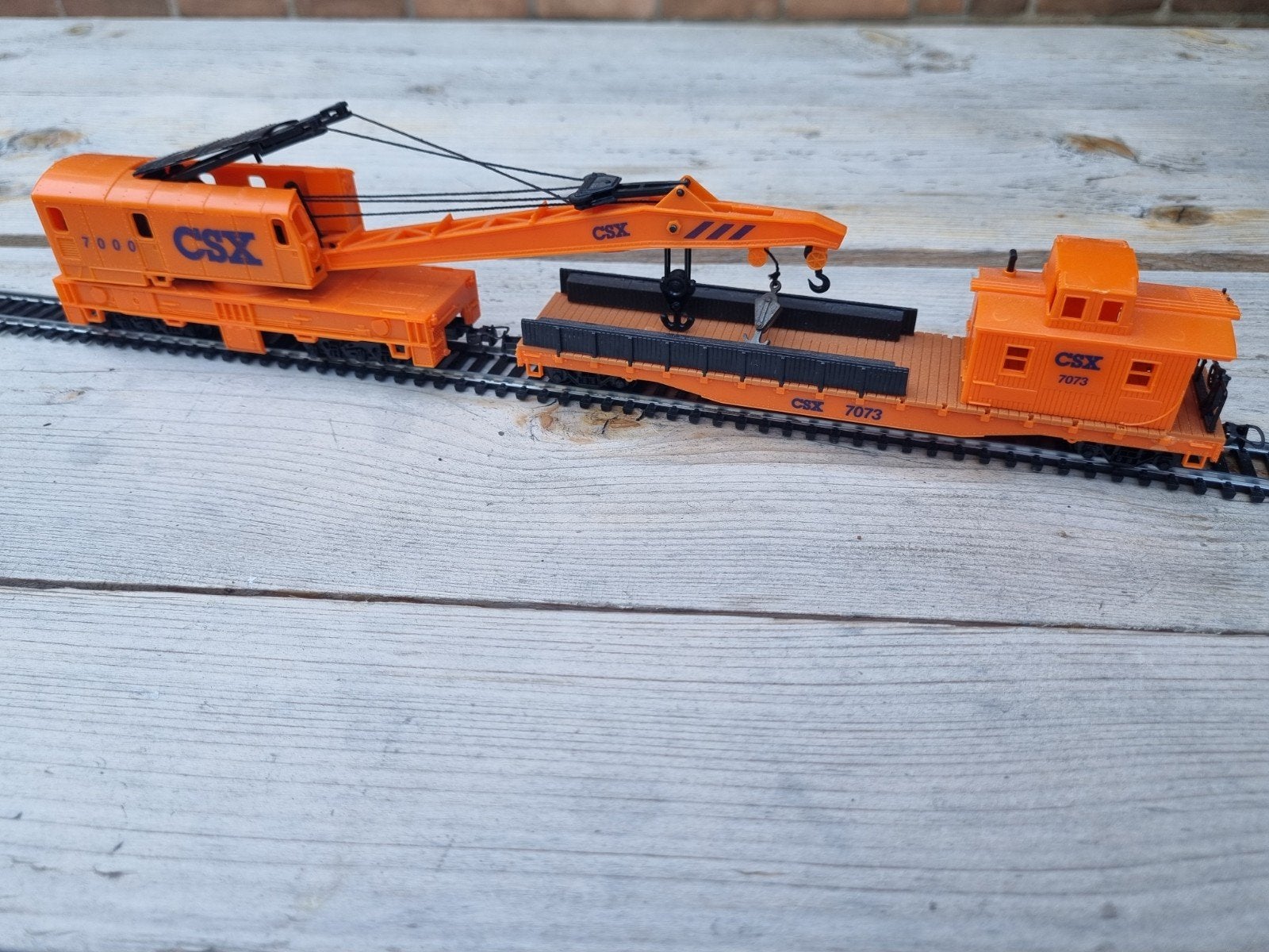 Mehano Kraanwagen met hulpwagen, Overige merken, Gelijkstroom, Ophalen of Verzenden, Gebruikt