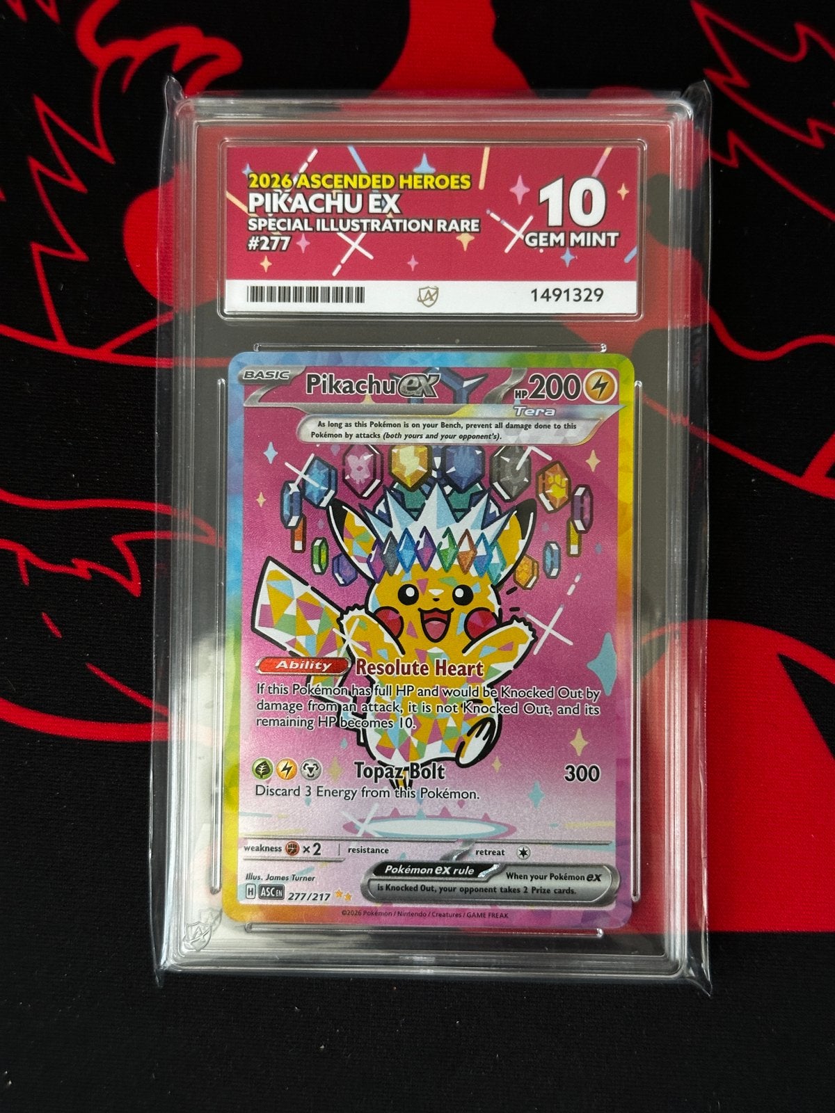 Pikachu EX 277/217 Special Illustration Rare ACE 10