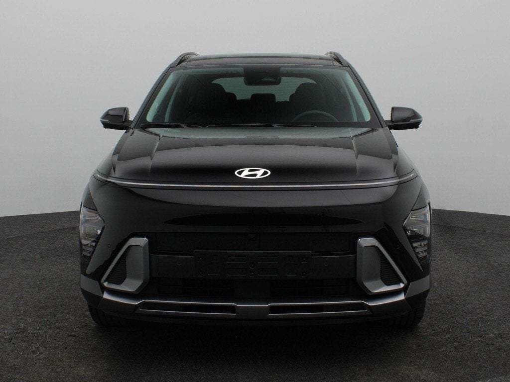 Hyundai Kona 1.6 GDI HEV Premium Sky | Panoramadak | Stoelve, Auto's, Hyundai, 137 pk, Euro 6, Met garantie (alle), Zwart