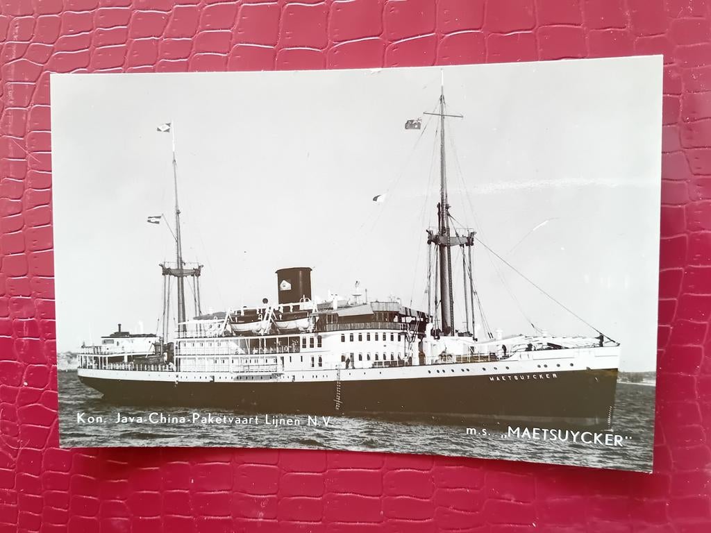Ansichtkaart m.s. Maetsuycker, Verzamelen, Ophalen of Verzenden, Kaart, Foto of Prent