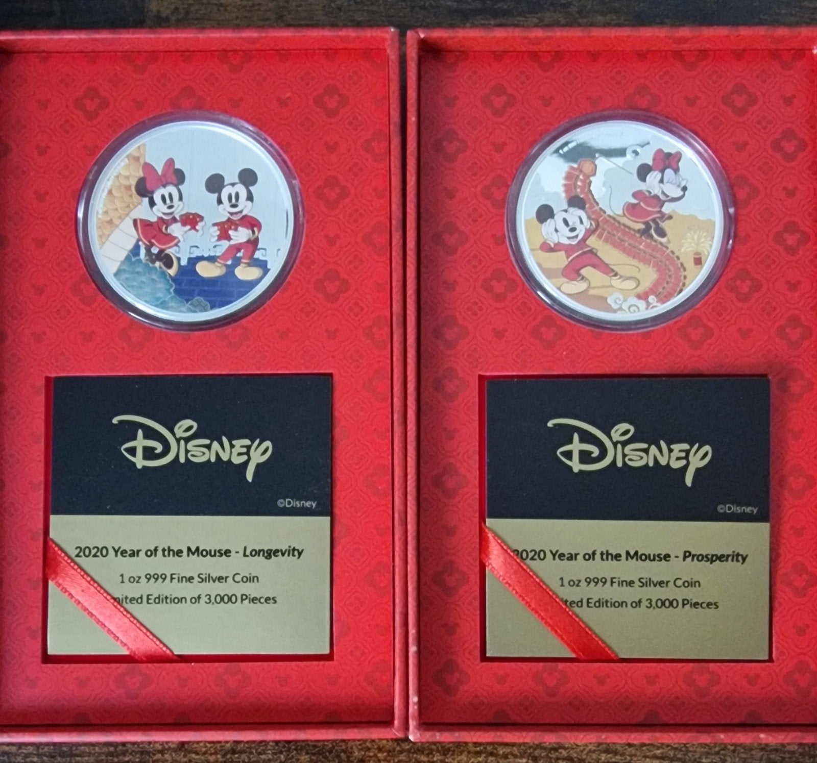 Nieu munten zilver, mickey mouse year of the mouse, Verzamelen, Ophalen of Verzenden, Mickey Mouse, Nieuw