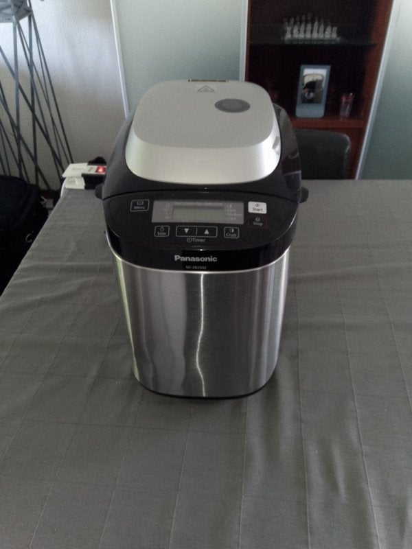 Panasonic RVS broodbakmachine, Gebruikt, Kijkvenster, 400 tot 800 gram deeg, Ophalen