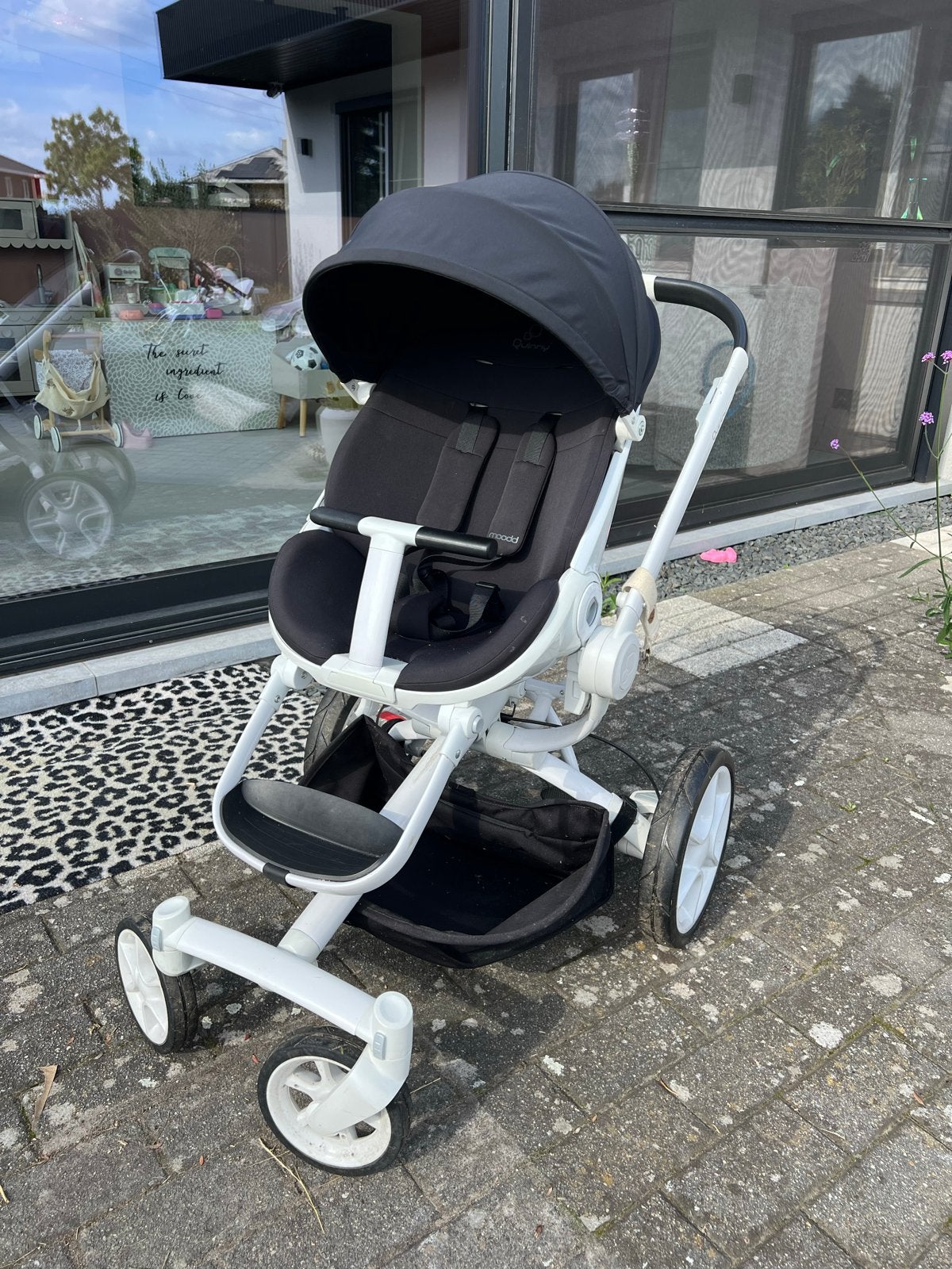 Quinny Moodd kinderwagen zwart wit, Ophalen, Gebruikt, Kinderwagen, Quinny