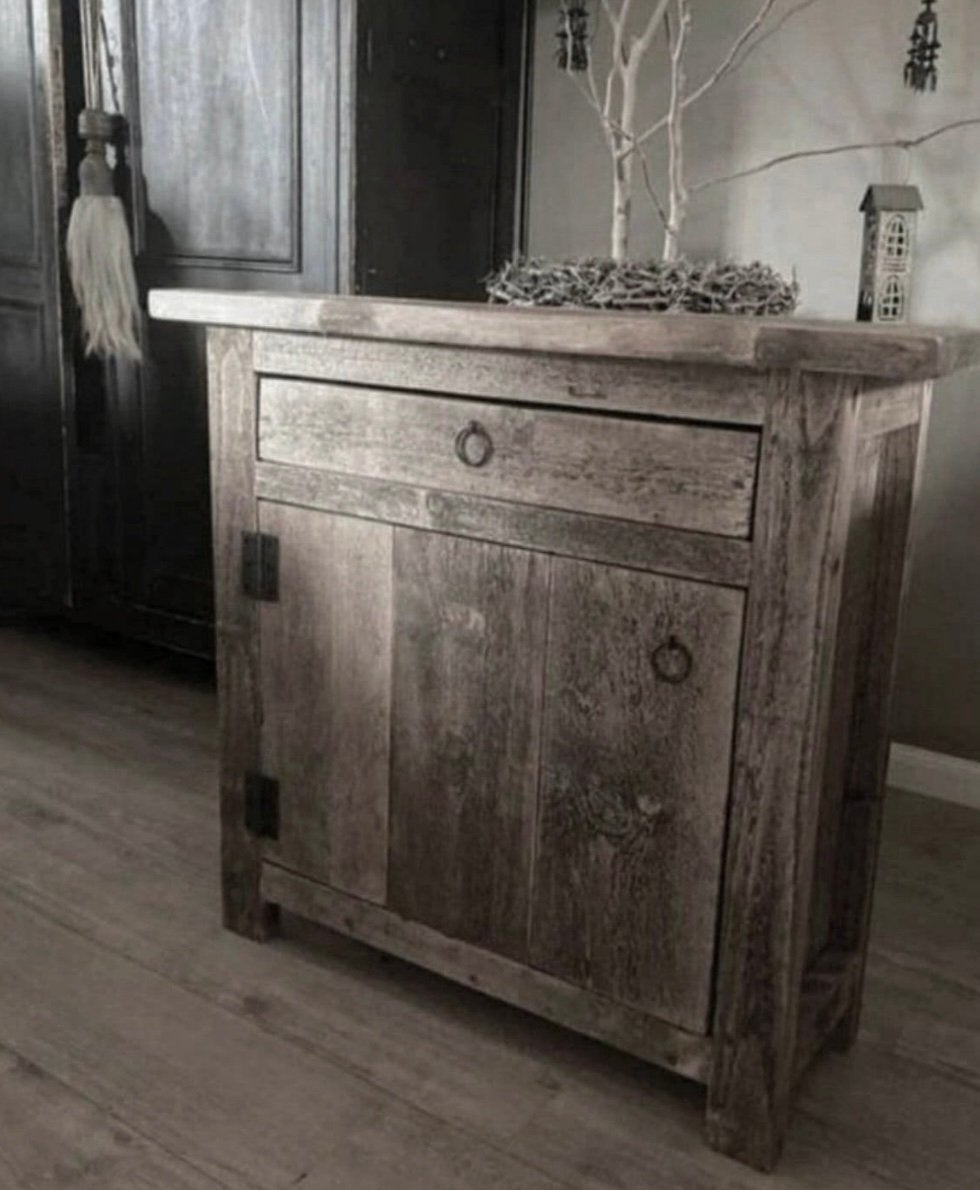 ~Stoer Sober Landelijk Houten Wandkast/Dressoir~, Ophalen of Verzenden, Nieuw