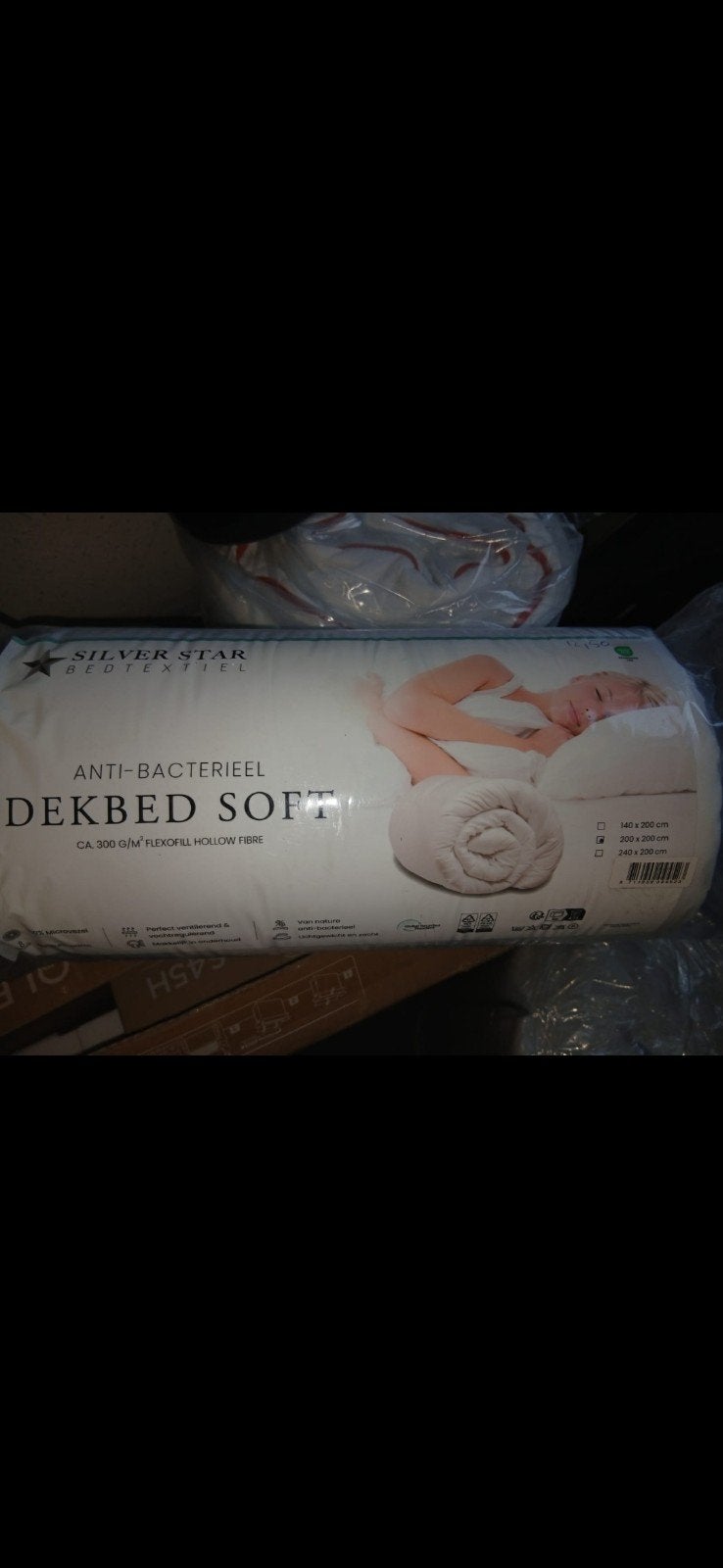 Silver Star Dekbed Soft Anti-Bacterieel 200x200, Huis en Inrichting, Slaapkamer | Beddengoed, Deken of Dekbed, Tweepersoons, Anti-allergisch