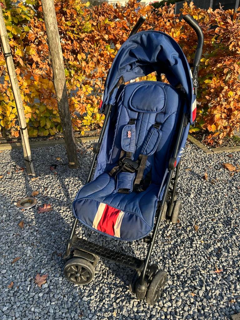 Easywalker buggy MINI - Blauw met voetenzak, Ophalen of Verzenden, Gebruikt, Overige merken, Verstelbare rugleuning