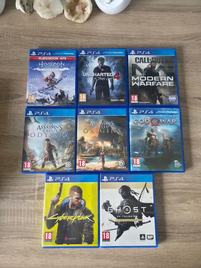 Assortiment aan Playstation 4 games, Vanaf 18 jaar, 1 speler, Zo goed als nieuw, Ophalen