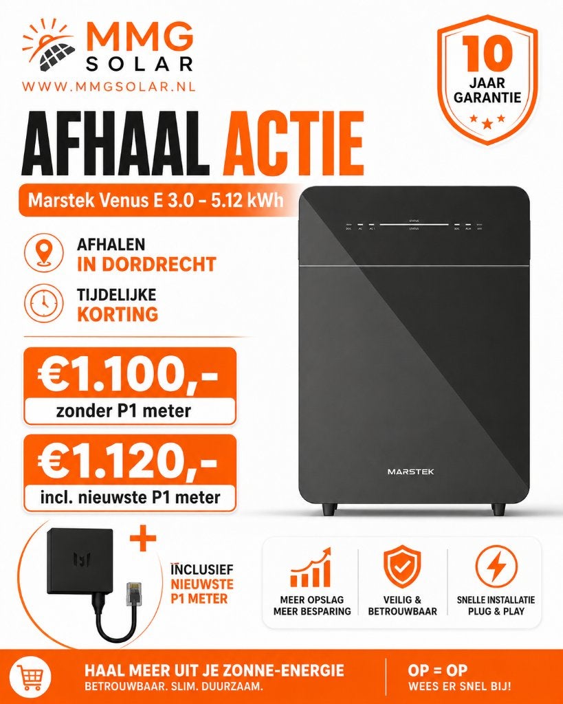 Marstek Venus E3.0 5.12kWh | Garantie, Service & Support !!!, Info@mmgsolar.nl, 200 wattpiek of meer, Nieuw, Ophalen of Verzenden