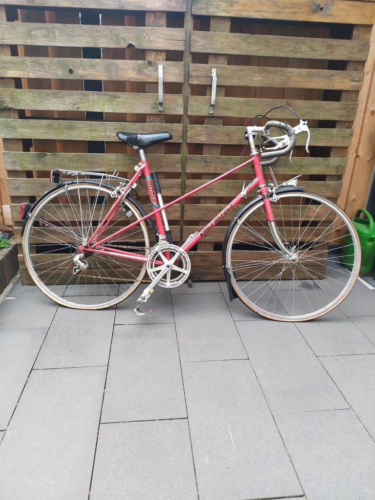 Retro Koga Miyata racefiets rood - Vintage damesfiets, Ophalen, Gebruikt, Velgrem, Koga Miyata