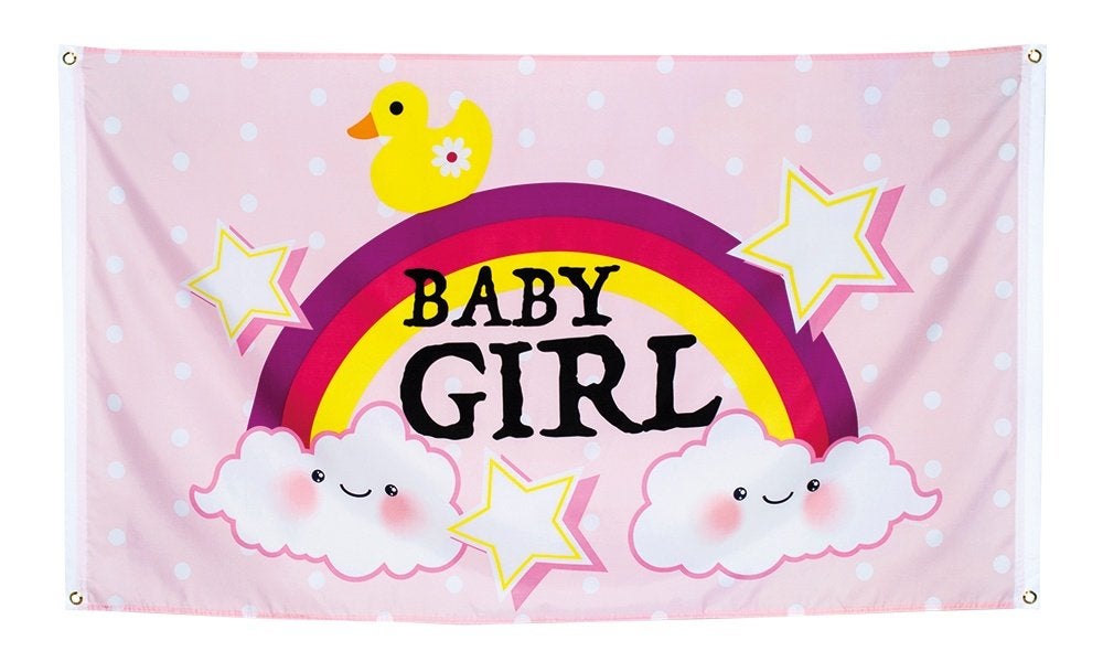 Gevelvlag baby girl (53216), Versiering, Info@all4funbaarlo.nl, A, Nieuw