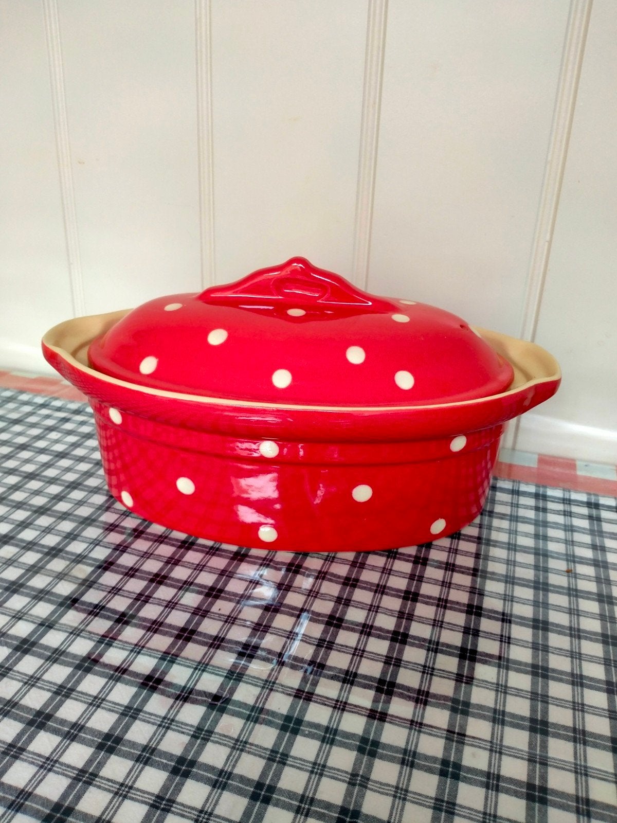 Franse aardewerk terrine souffleheim 34 cm ( Elzas frankrijk, Ophalen of Verzenden, Aardewerk, Overige stijlen, Schaal of Schalen