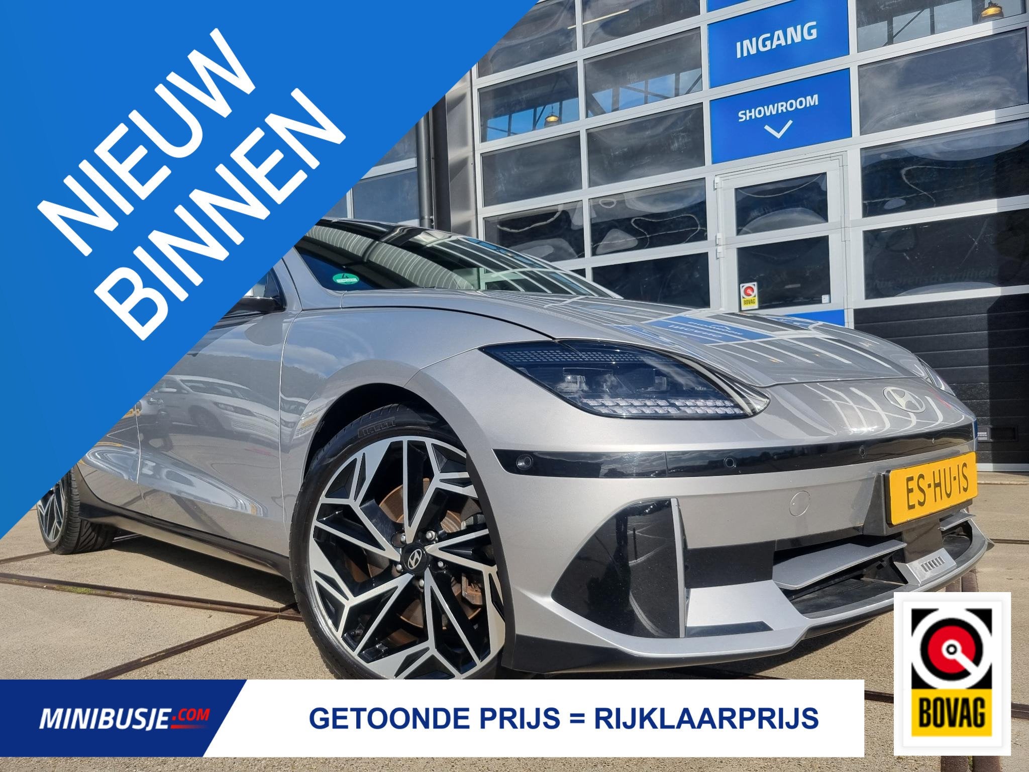 Hyundai IONIQ 6 Connect 77.4 kWh 229pk Long Range / 20" / HU, Auto's, Automaat, Dealer onderhouden, Gebruikt, 614 km
