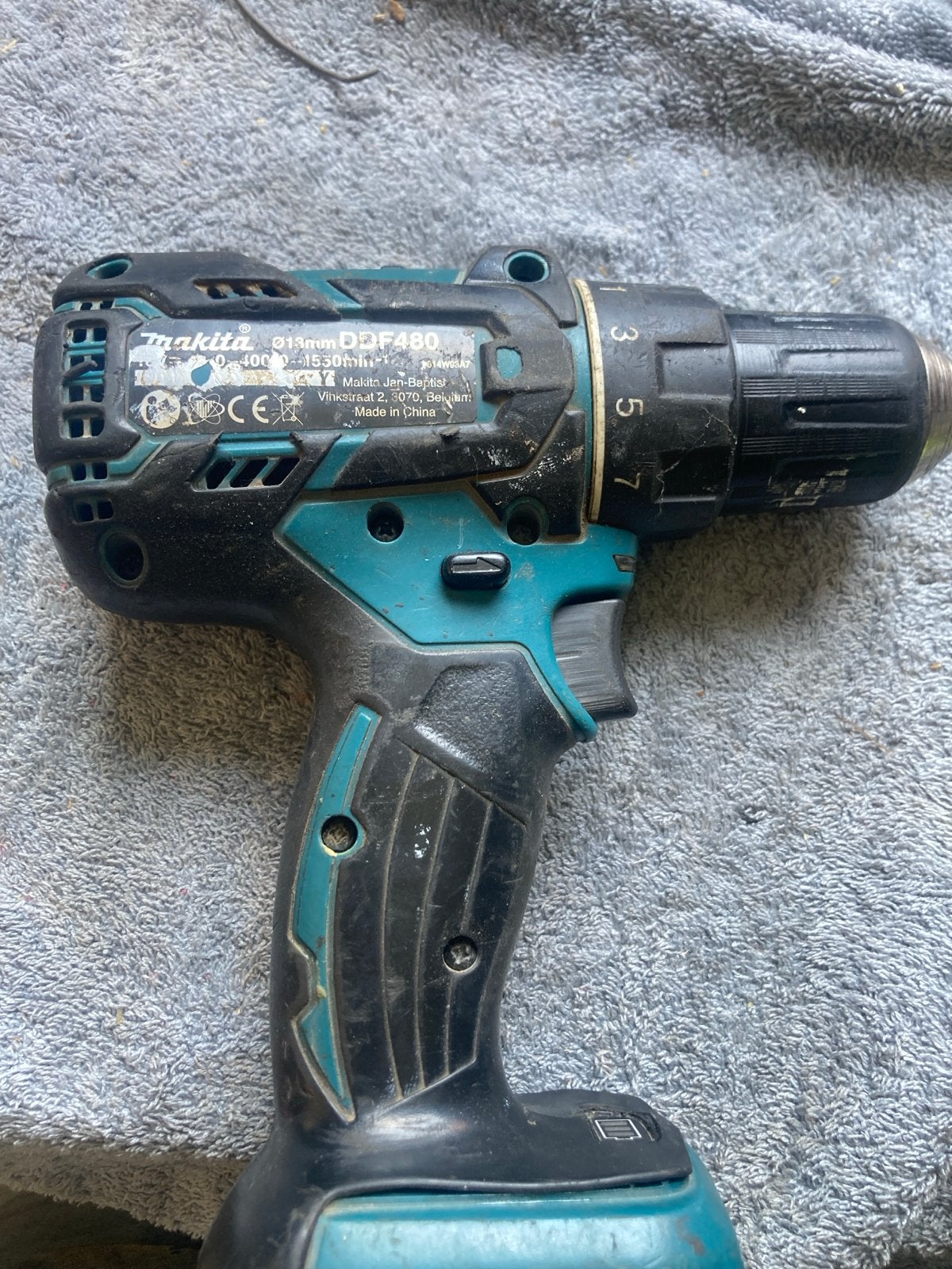 Makita DDF480 Boor-/Schroefmachine - Gebruikte Staat, Doe-het-zelf en Verbouw, Gereedschap | Boormachines, Gebruikt, Variabele snelheid