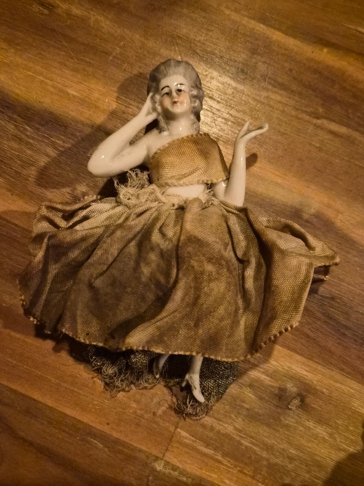 Antieke Art Deco Boudoir Pop met benen - Porselein, Antiek en Kunst, Antiek | Porselein, Ophalen of Verzenden