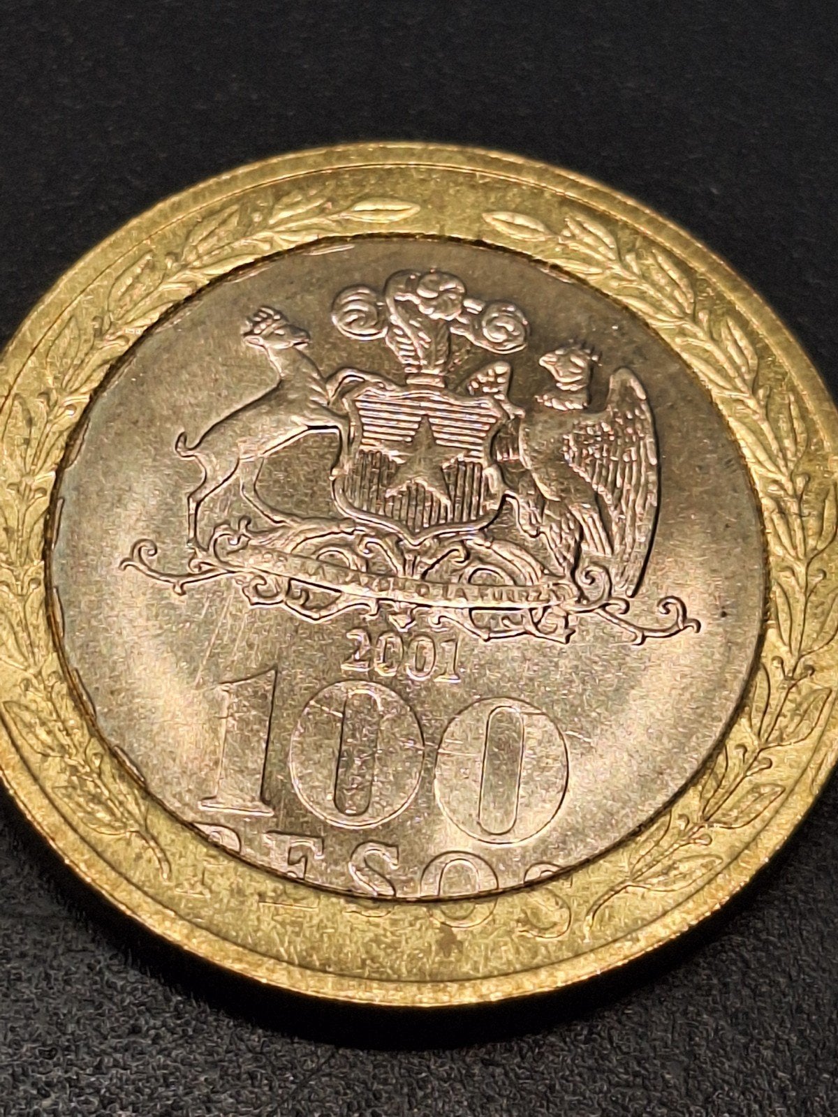 Chili 100 pesos 2001, Ophalen of Verzenden, Zuid-Amerika