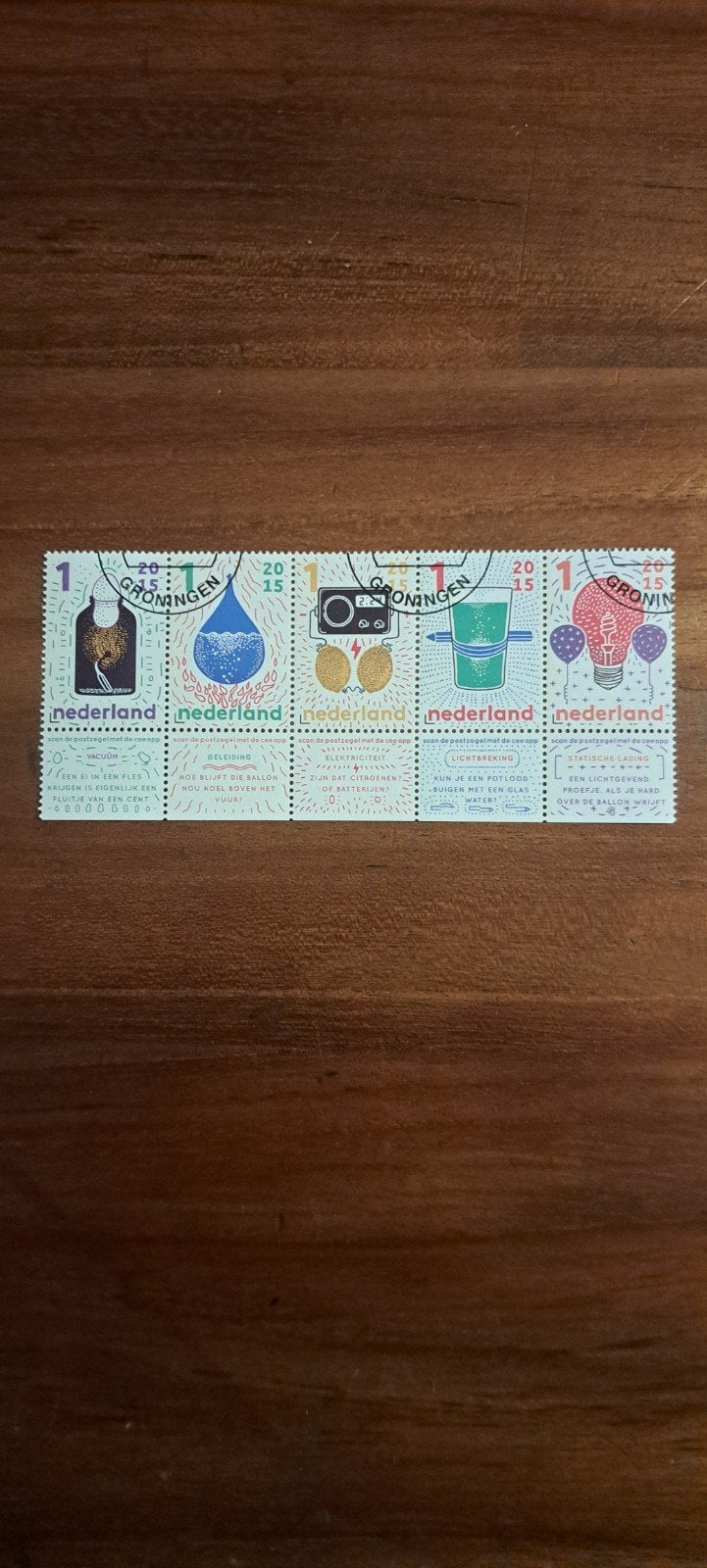 Strook Ondek de Wetenschap. Gestempeld. 2015 ., Ophalen of Verzenden