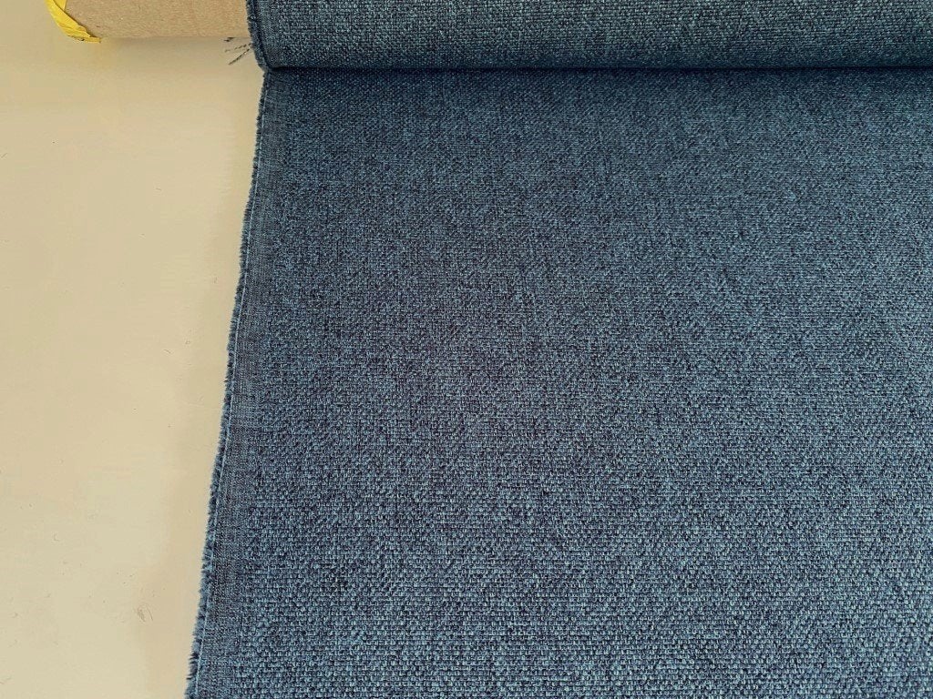 Gabriel Medley 66010; blauw gemêleerd; 2,26 meter meubelstof, Blauw, 120 cm of meer, Ophalen of Verzenden, Polyester