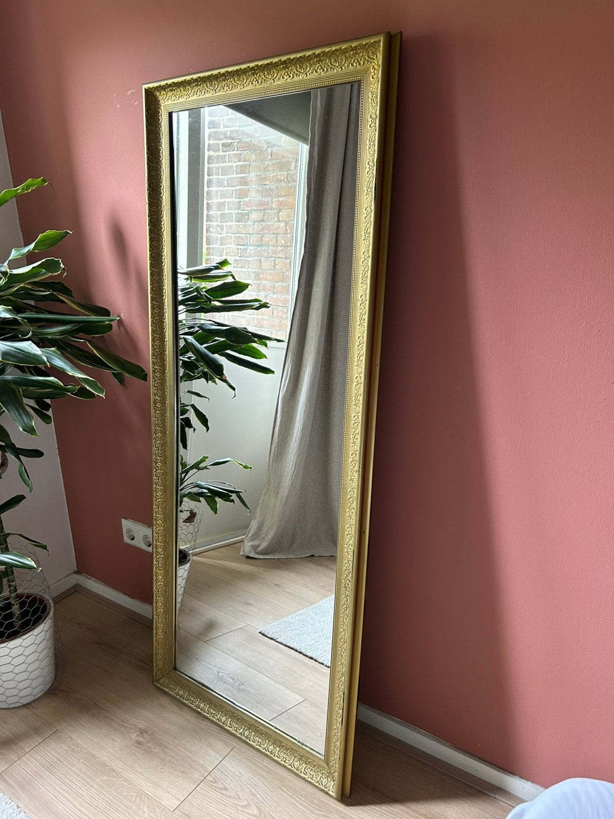Spiegel, Huis en Inrichting, Woonaccessoires | Spiegels, Ophalen, Rechthoekig, 50 tot 75 cm, Minder dan 100 cm