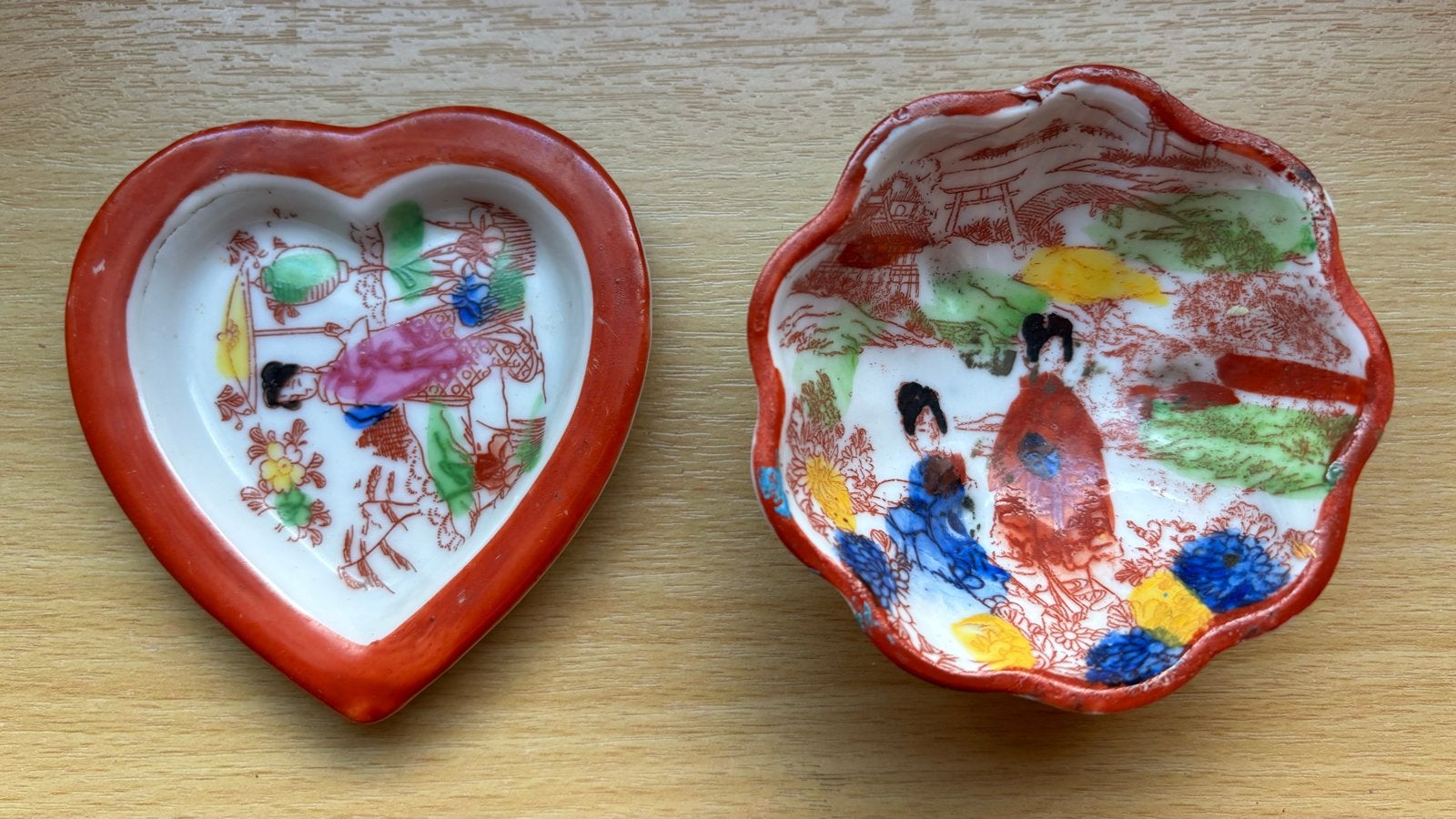 Japanse handgeschilderde schaaltjes, Verzenden