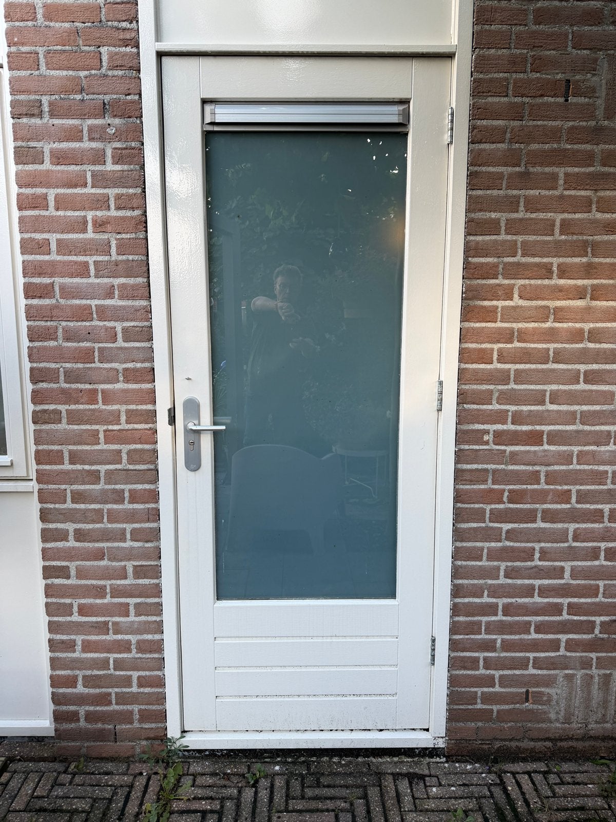 Achterdeur 211,5x83 cm - Rechtsdraaiend - Hardhout, Ophalen, Gebruikt, 80 tot 100 cm, Buitendeur