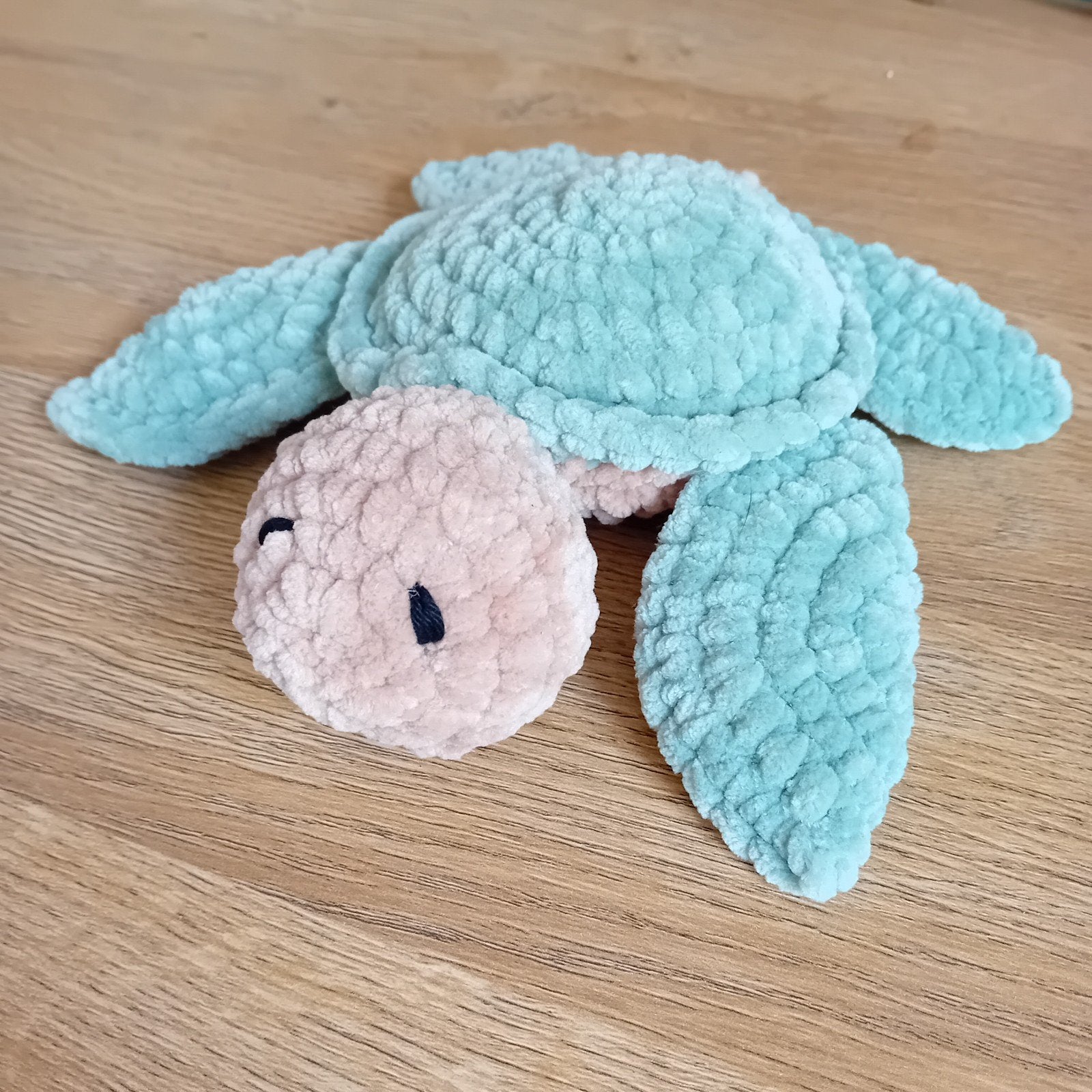 Zelfgemaakte superzachte chenille schildpad knuffel, Ophalen of Verzenden