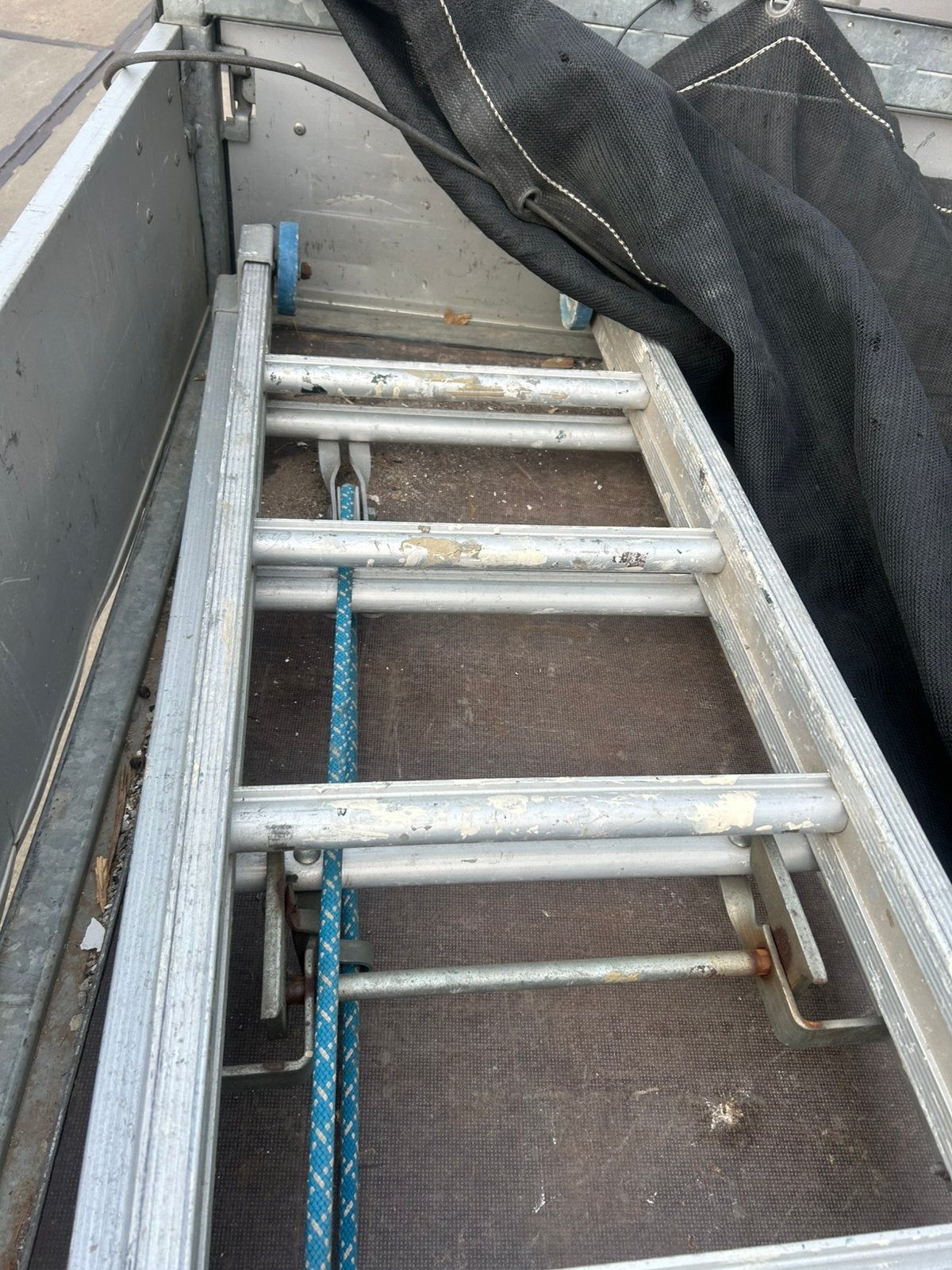 2x22 sports optrekladder, Doe-het-zelf en Verbouw, Ophalen, Gebruikt, Ladder, 4 meter of meer