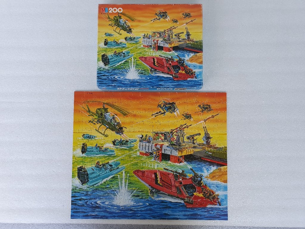 Puzzel GI Joe 3100.20 (MB, Hasbro, 1986), Ophalen of Verzenden, Meer dan 50 stukjes, Gebruikt