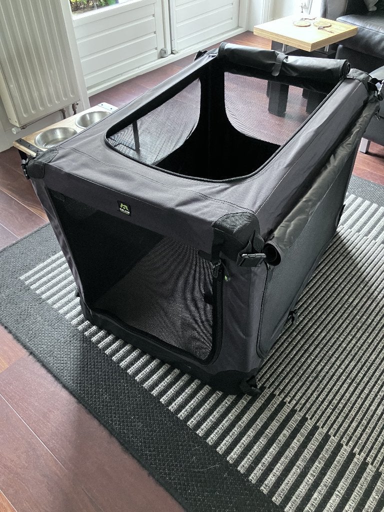 Hondenbech Maelson antraciet maat L 91x57x64 (lxbxh), Ophalen, Zo goed als nieuw