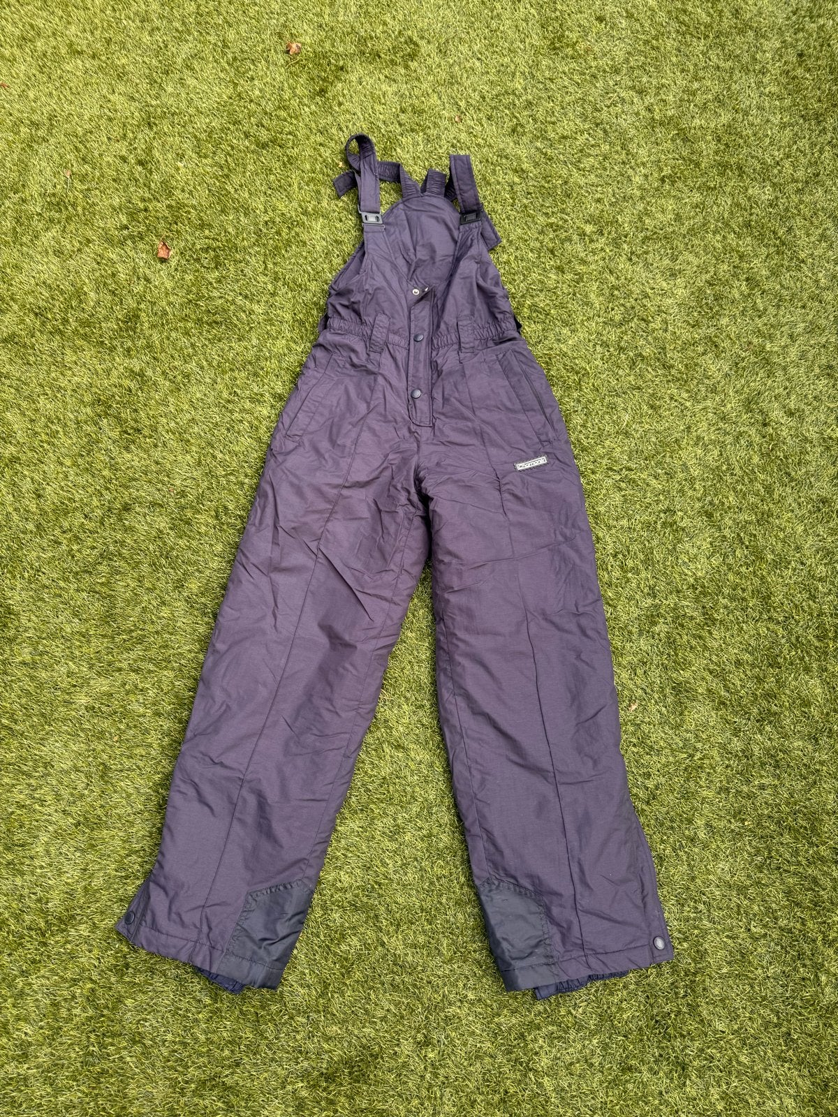 Donkerblauwe skibroek met bretels, Ophalen of Verzenden, Gedragen, Maat 36 (S), Broek