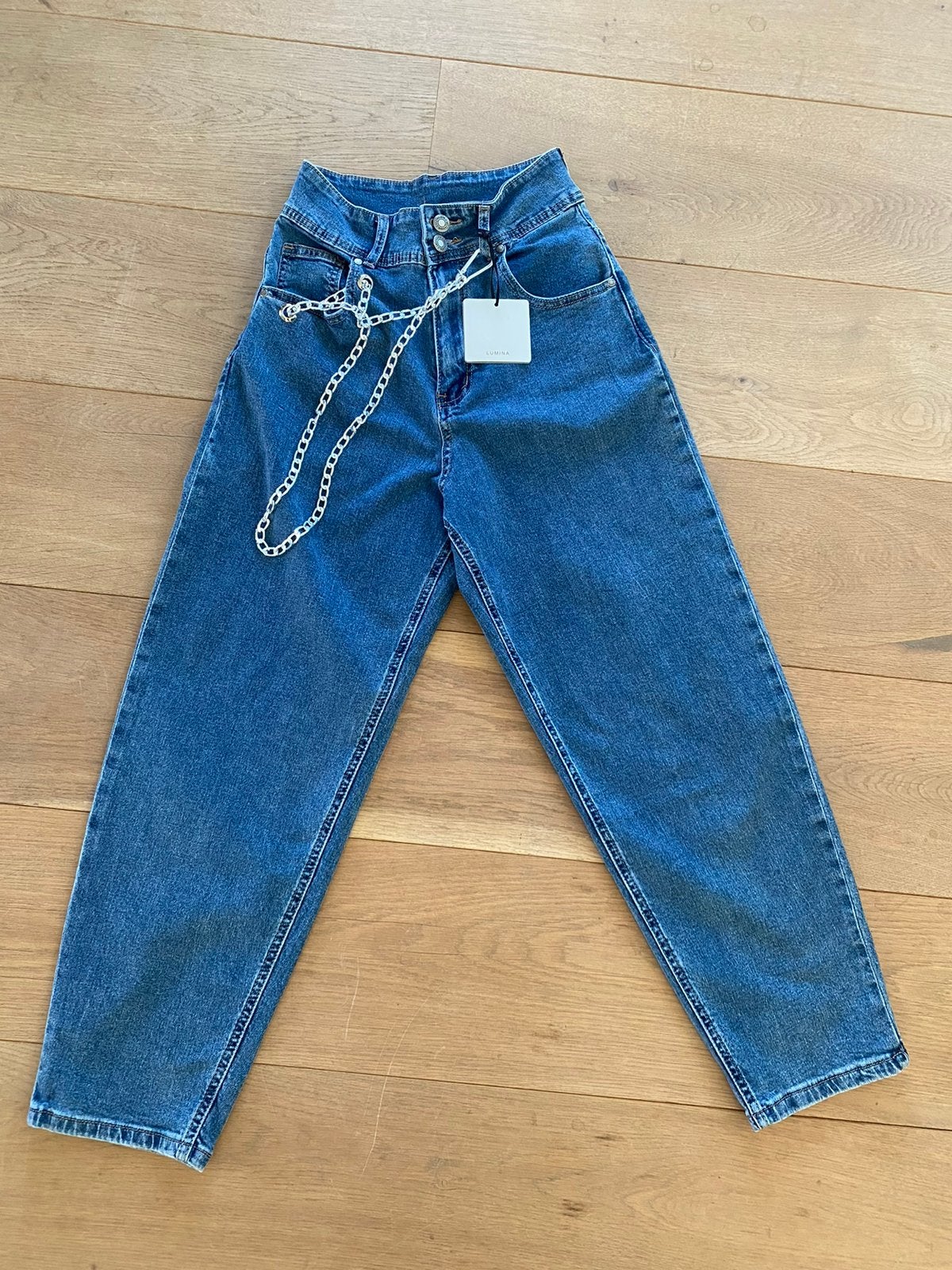 LUMINA crop jeans met hoge taille mt XS, Kleding | Dames, Spijkerbroeken en Jeans, Prato, Italie, -, Blauw, Nieuw