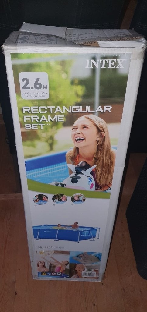 Zwembad ( Intex ) met toebehoren, Tuin en Terras, Ophalen, Zo goed als nieuw, Overige typen