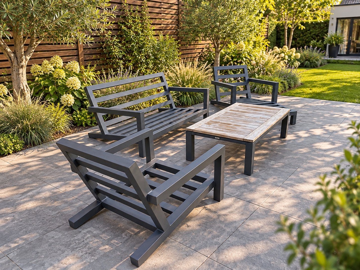 LIFE Outdoor Block Loungeset, Tuin en Terras, Ophalen, Zo goed als nieuw, Aluminium, Bank