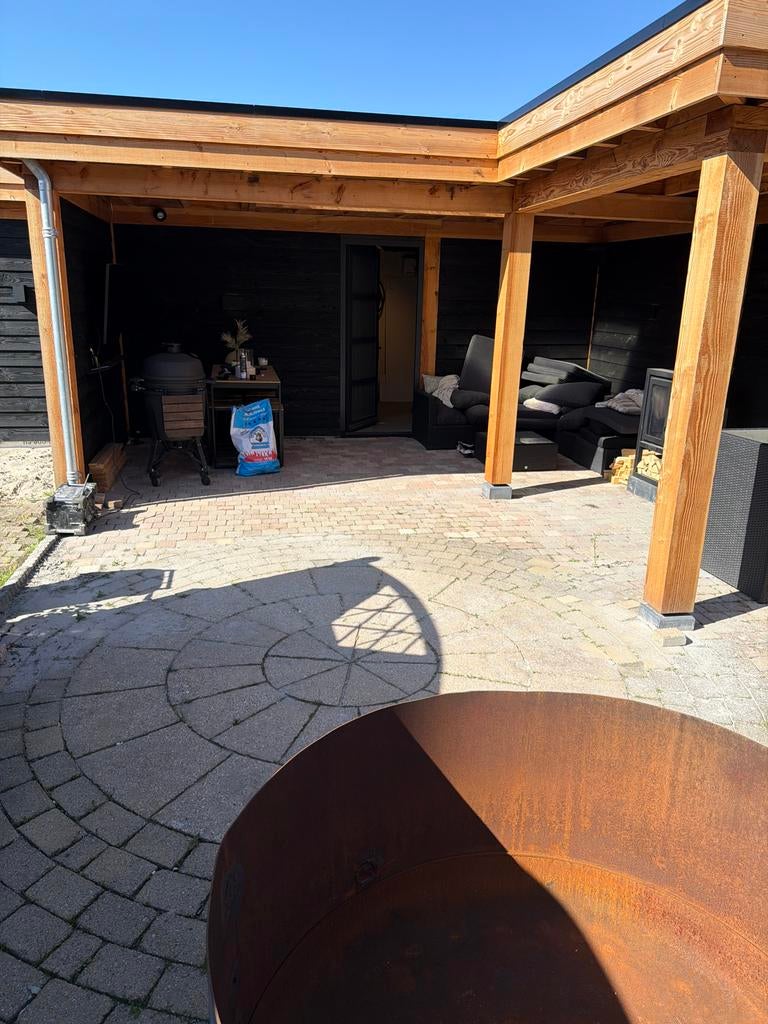 Gratis Koppelstones 14x14, Tuin en Terras, Ophalen, Gebruikt, Klinkers, 10 m² of meer