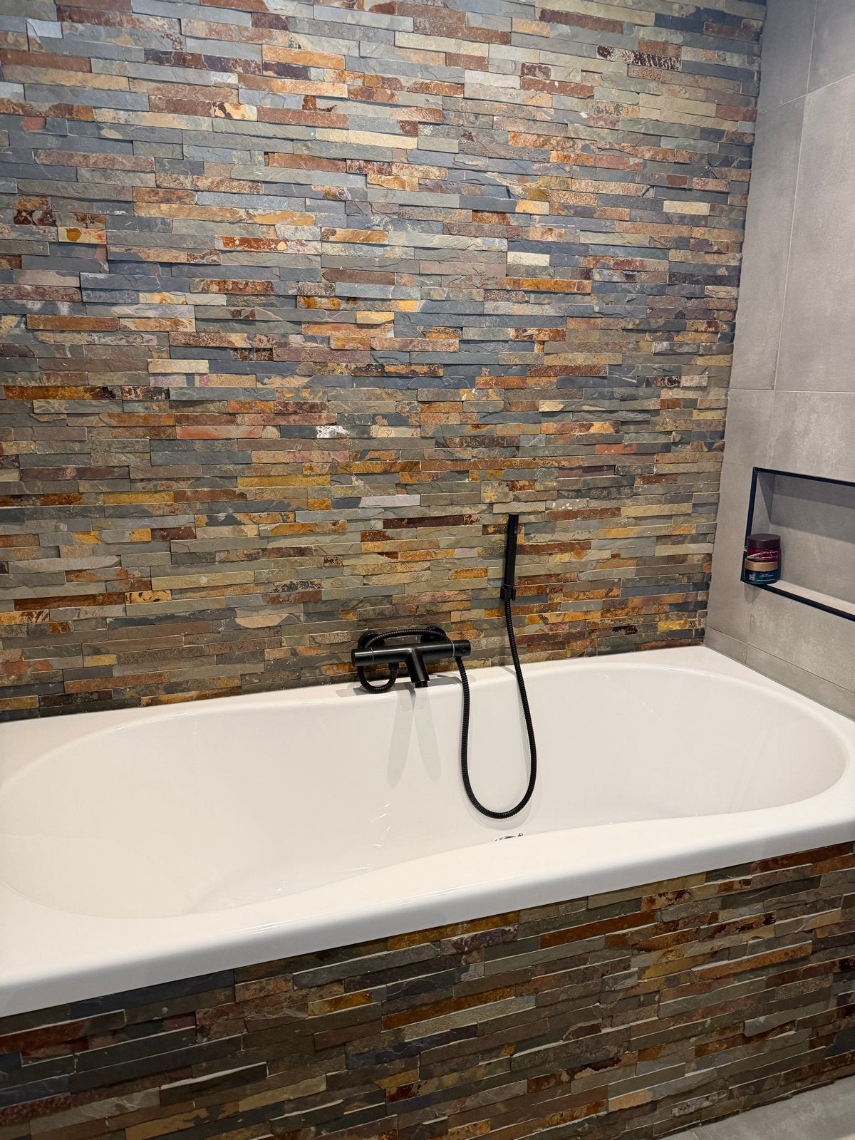 Natuursteen Strips Wandtegels multicolor roest bruin, Overige materialen, Wandtegels, Nieuw, 20 tot 40 cm