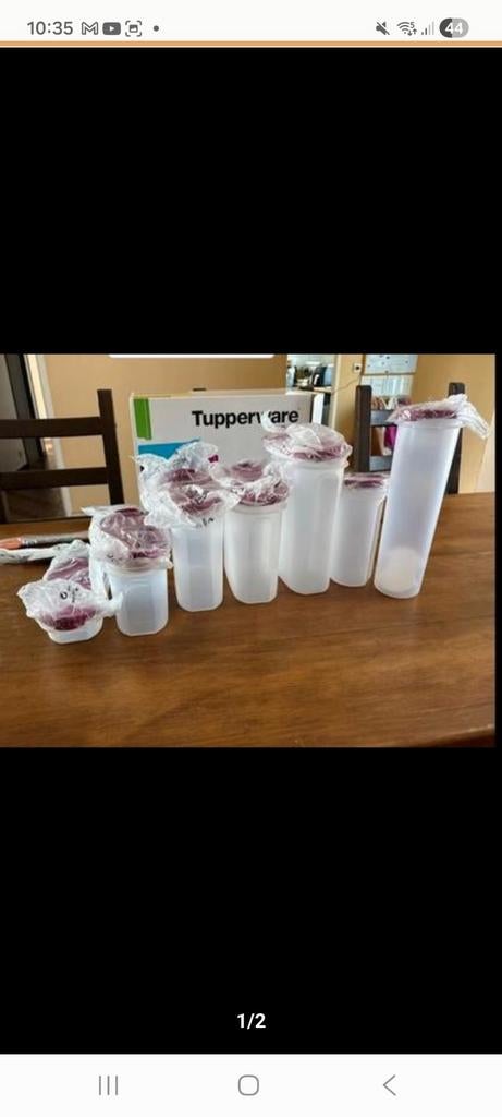 Nieuwe Tupperware Ruimtespaarders Set + Gratis Verzending, Ophalen of Verzenden, Nieuw, Wit, Bus of Trommel