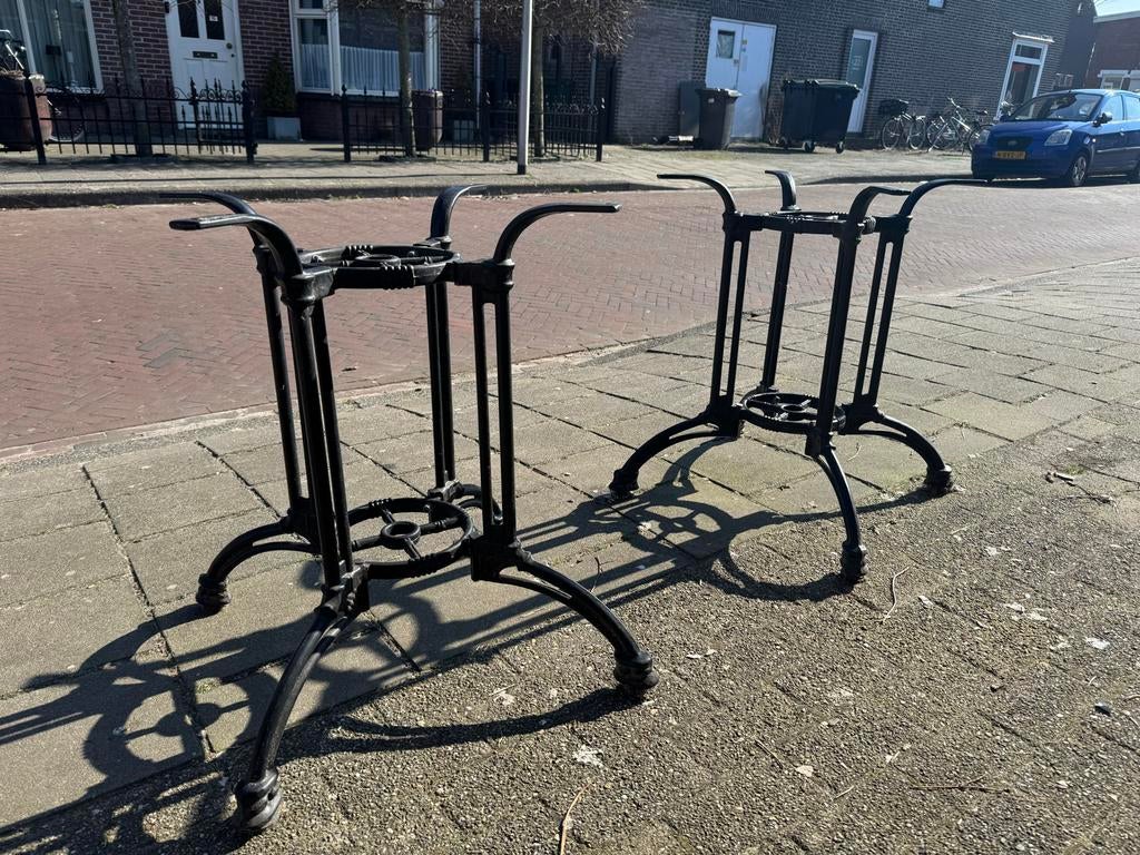 Tafelonderstel 70cm hoog - Gietijzeren tafelpoten, Ophalen, Gebruikt, Metaal, Tafelpoot