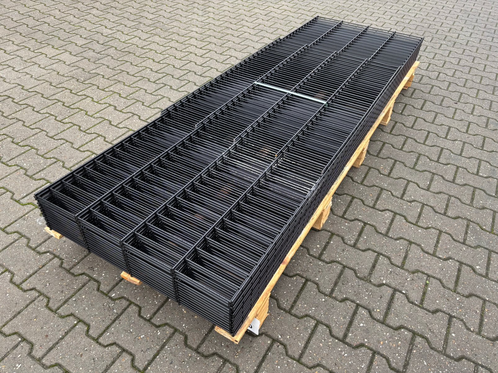 34 meter dubbelstaafmat hekwerk, hoogte 80 centimeter!, Ophalen, S, Dubbelstaafmat hekwerk, Zo goed als nieuw