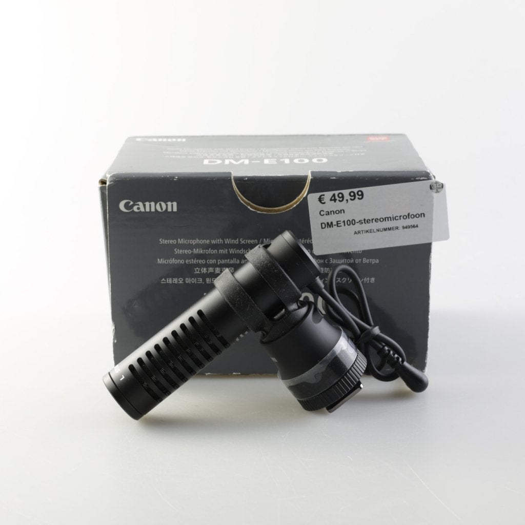 Canon DM-E100 stereomicrofoon, Muziek en Instrumenten, Canon, Zo goed als nieuw, Support@canon.com, 30-2, Shimomaruko 3-chome, Ohta-ku
Tokyo 146-8501
Japan