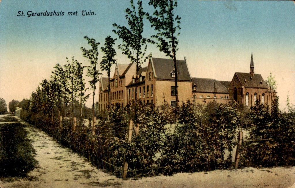 Rijsbergen - St. Gerardushuis - met Tuin, Verzamelen, Ansichtkaarten | Nederland, Ophalen of Verzenden, Voor 1920, Gelopen, Noord-Brabant