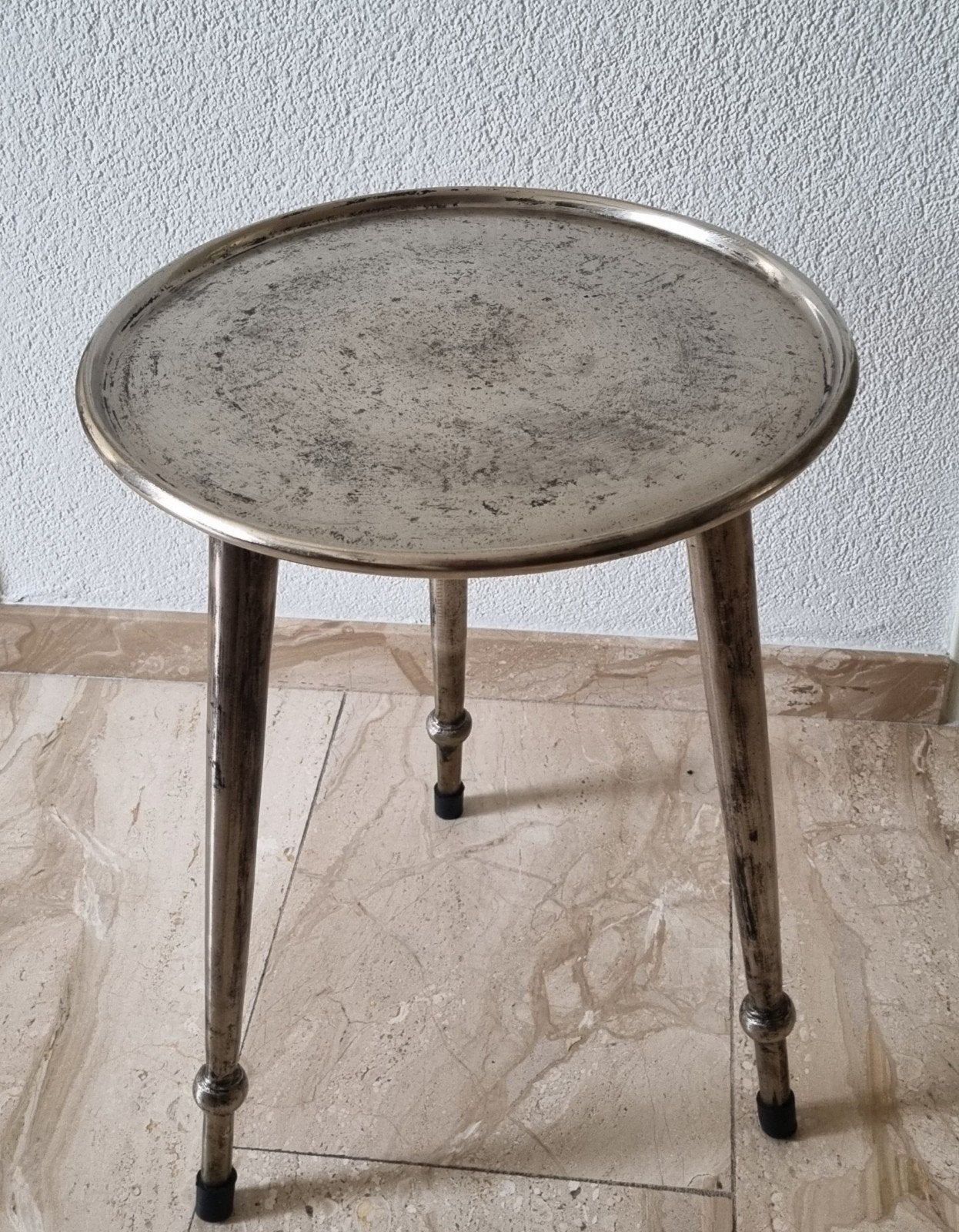 Riviera Maison Bolzano bijzettafeltje, Minder dan 55 cm, Rond, Zo goed als nieuw, Ophalen