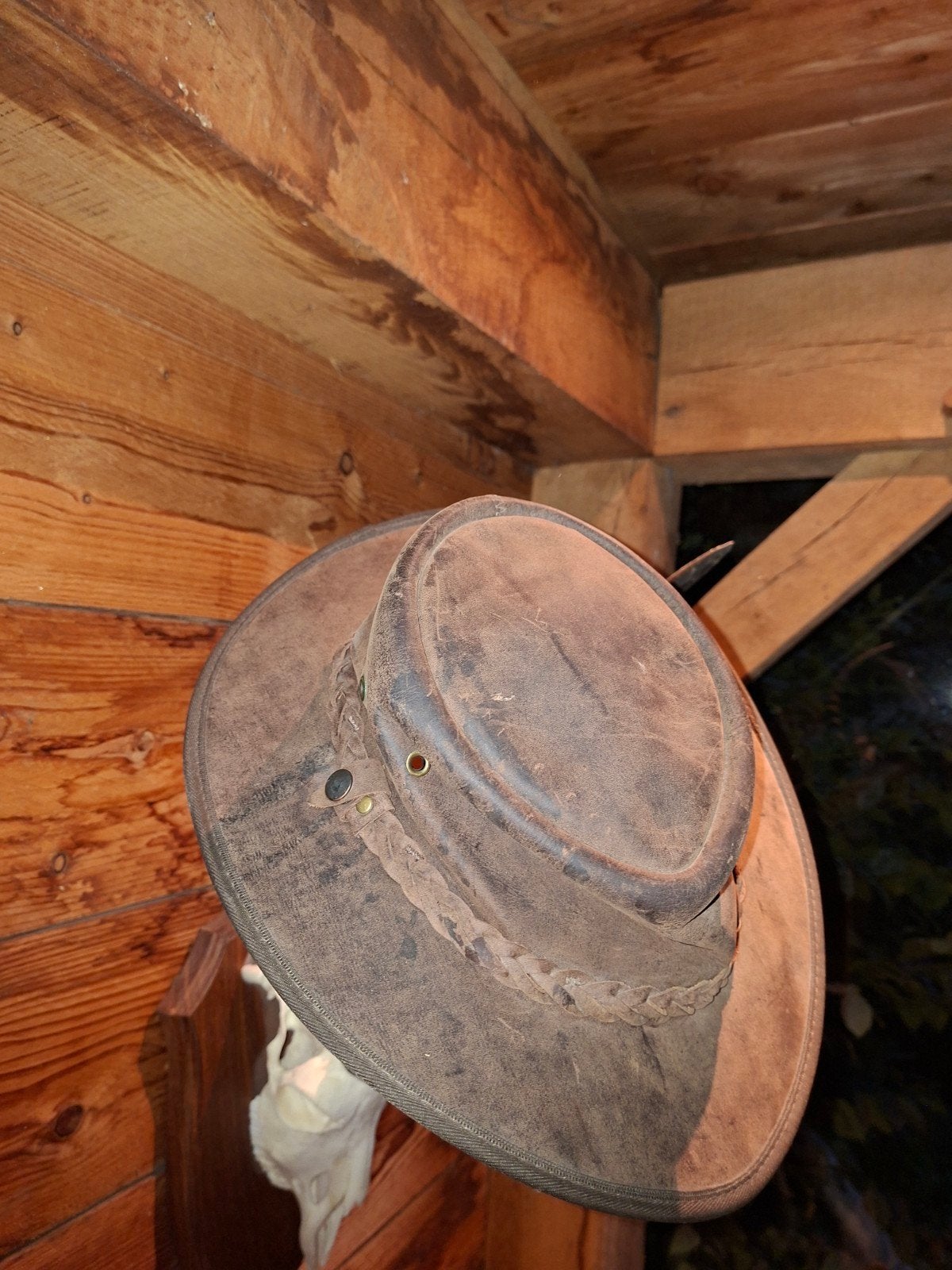 Barmah Hats Leren Hoed - Squishy Hat-in-a-Bag, Hoed, Ophalen of Verzenden, 58 cm (L, 7¼ inch) of meer, Gedragen