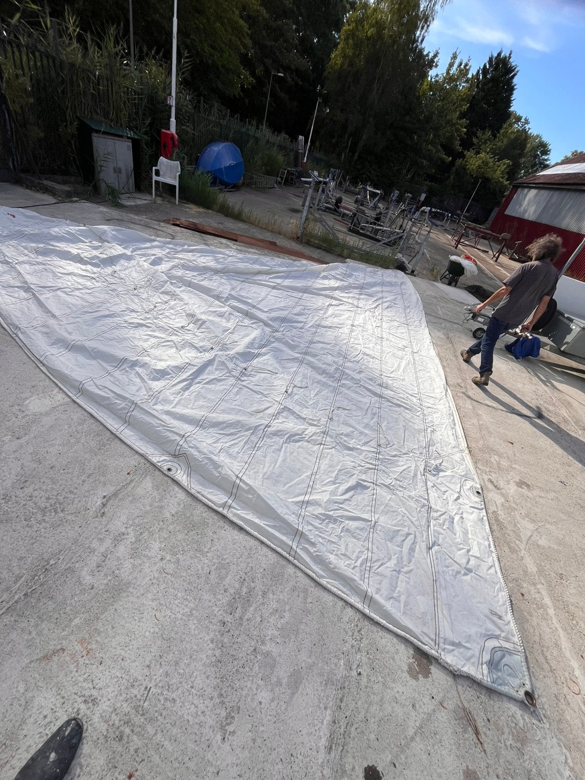 Grote fok / Botterfok vl8,15, Watersport en Boten, Ophalen, 6 meter of meer, 15 tot 30 m², Zo goed als nieuw