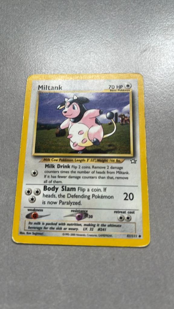 Miltank Pokémon Kaart - Neo Genesis Set (2000), Ophalen of Verzenden, Gebruikt, Losse kaart
